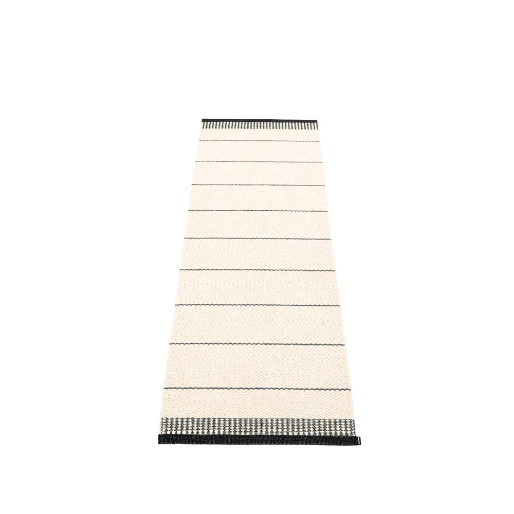 Pappelina Belle gångmatta black, 60x200 cm