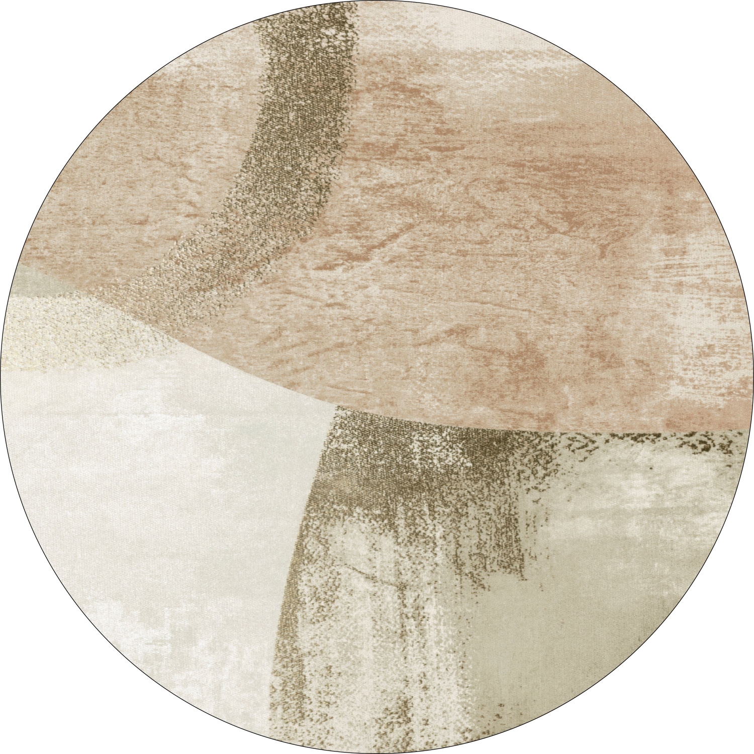 Rund matta - Fia (rosa/multi) (Storlek: Ø 200 cm)