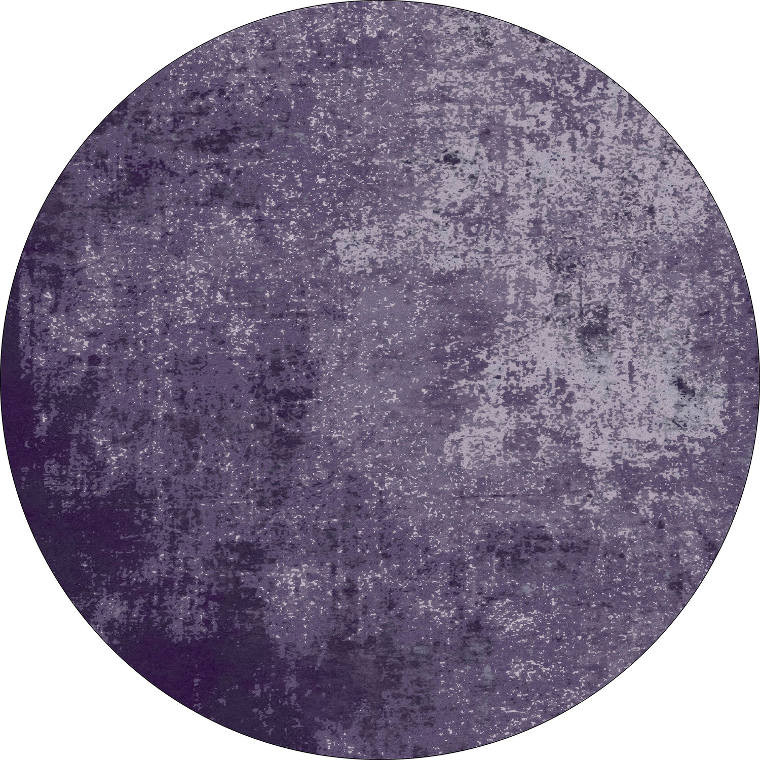 Rund matta - Lynton (lila) (Storlek: Ø 160 cm)