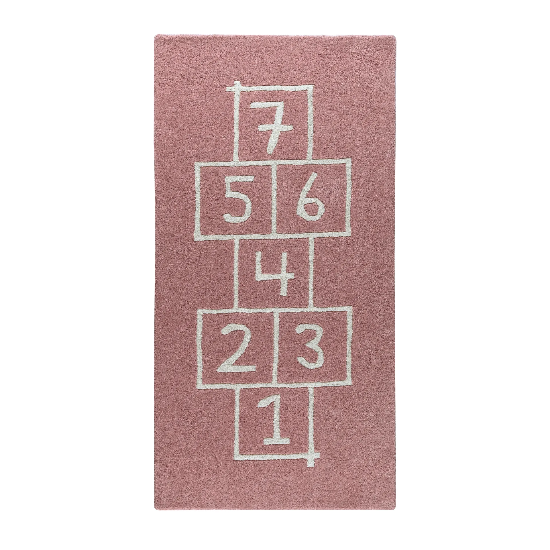 Kateha Hopscotch barnmatta rosa