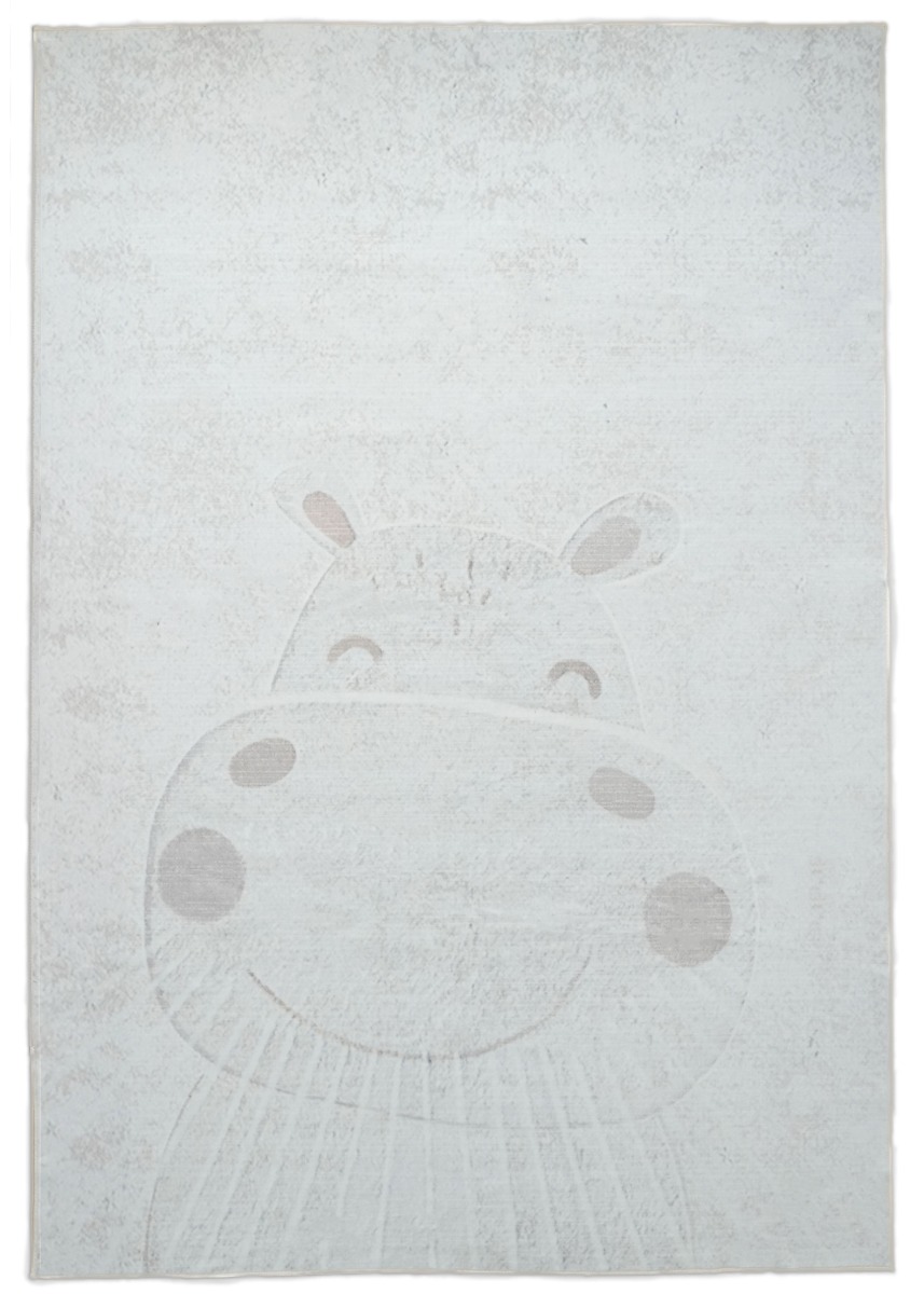 Zappy Hippo Kräm 160x230 cm Barnmatta